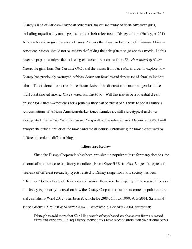Final paper disney research paper on disney